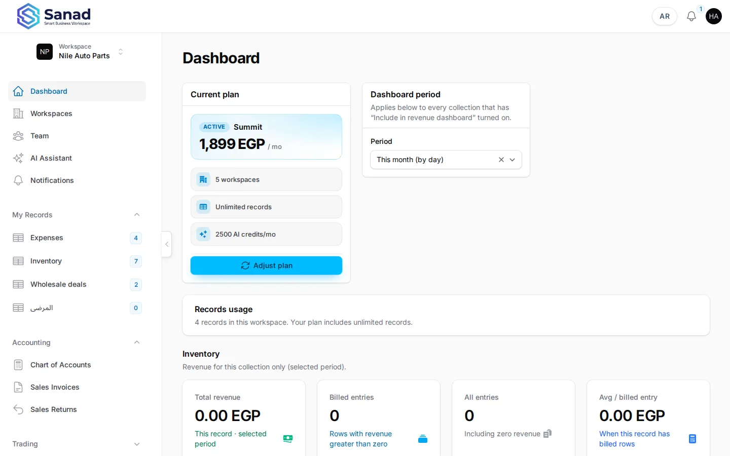 Find Trading in the sidebar